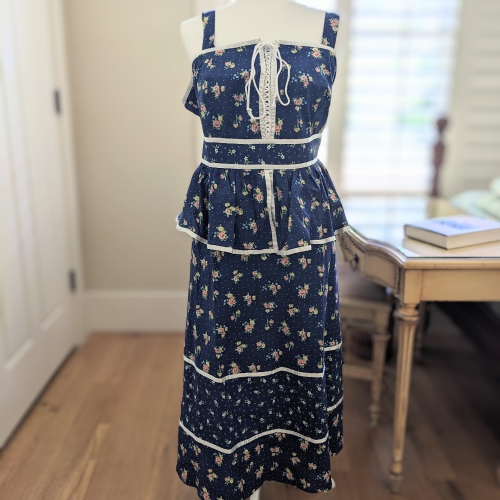 Modcloth x Gunne Sax NWT peplum prairie dress 1X